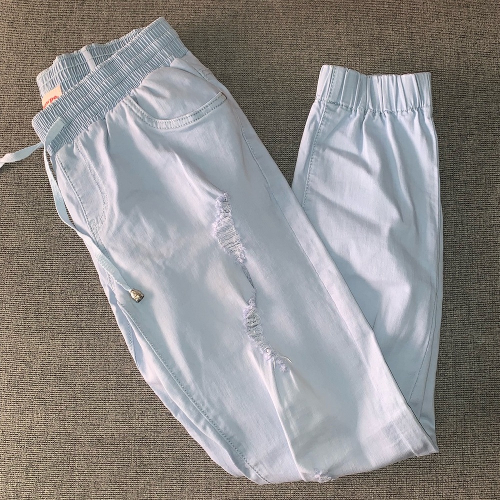 Denim joggers showpo size 6